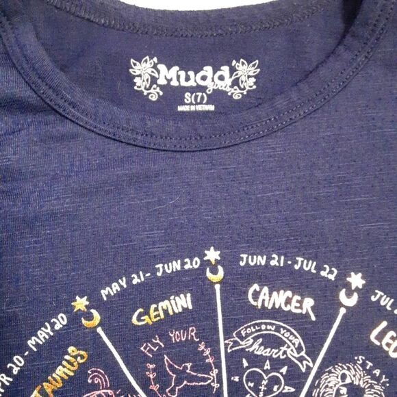 Mudd SO Tip Toe T-shirts Mystical Short Sleeved Set‎ of 3 Size 6-8 - Picture 7 of 9